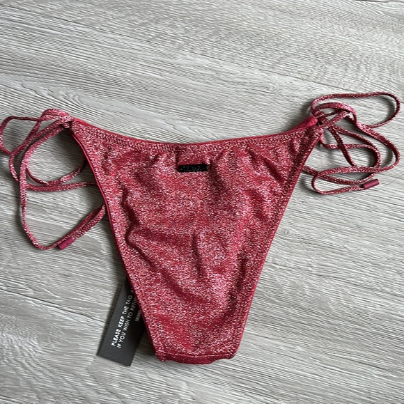 Grape sparkle string triangl bathing suits bottom - Picture 6 of 9